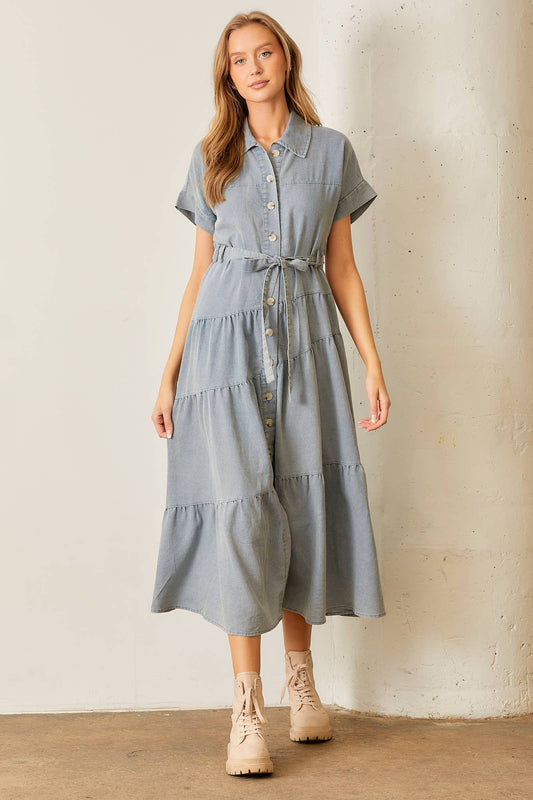 Denim Maxi Dress