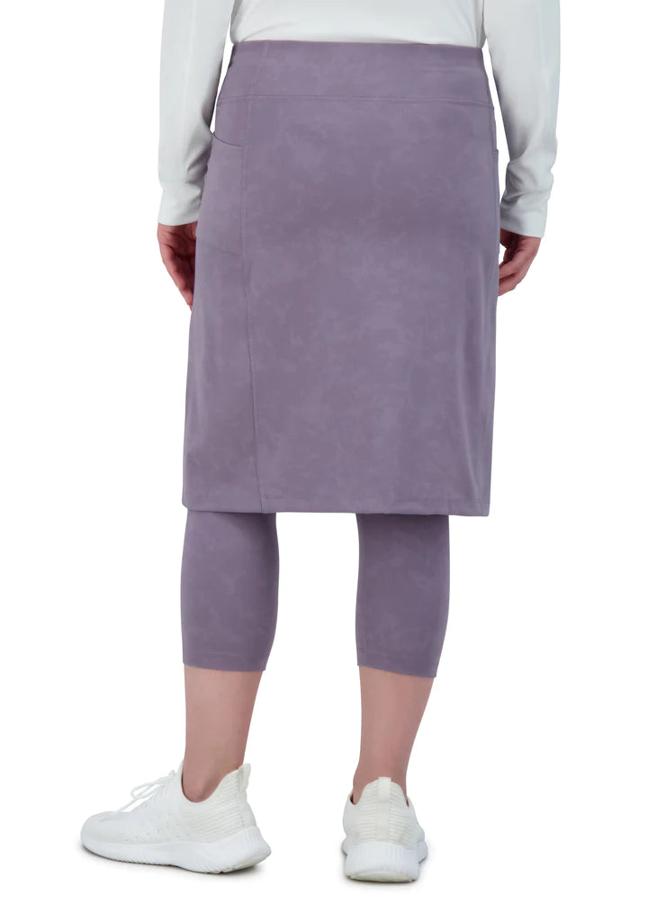 Sporty Modest Athletic Skirt with Attached 3/4 Leggings - Quick-Dry Snoga