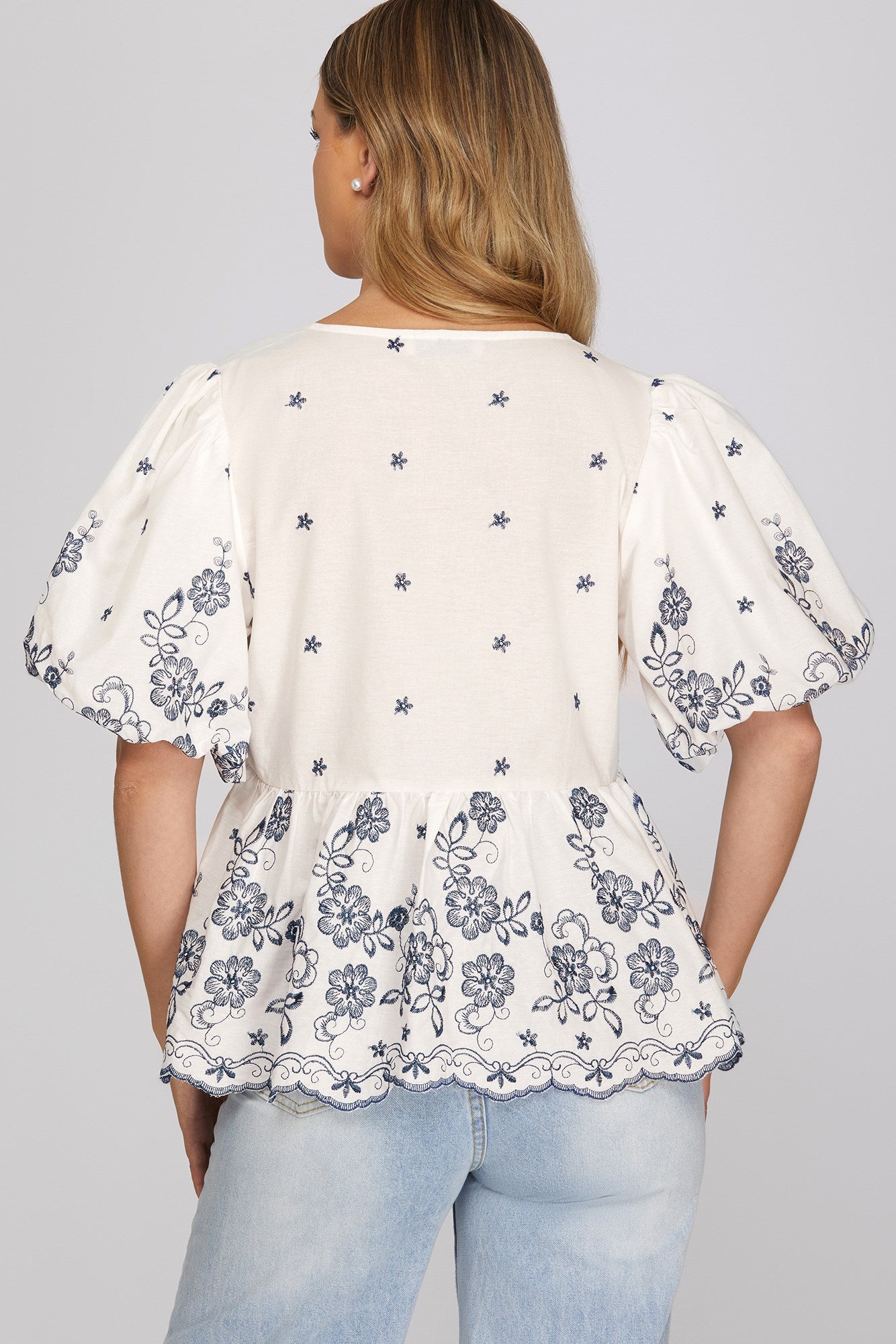 Floral Peplum Top