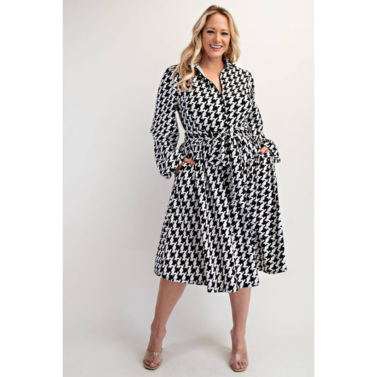 Flirt & Flatter in Houndstooth