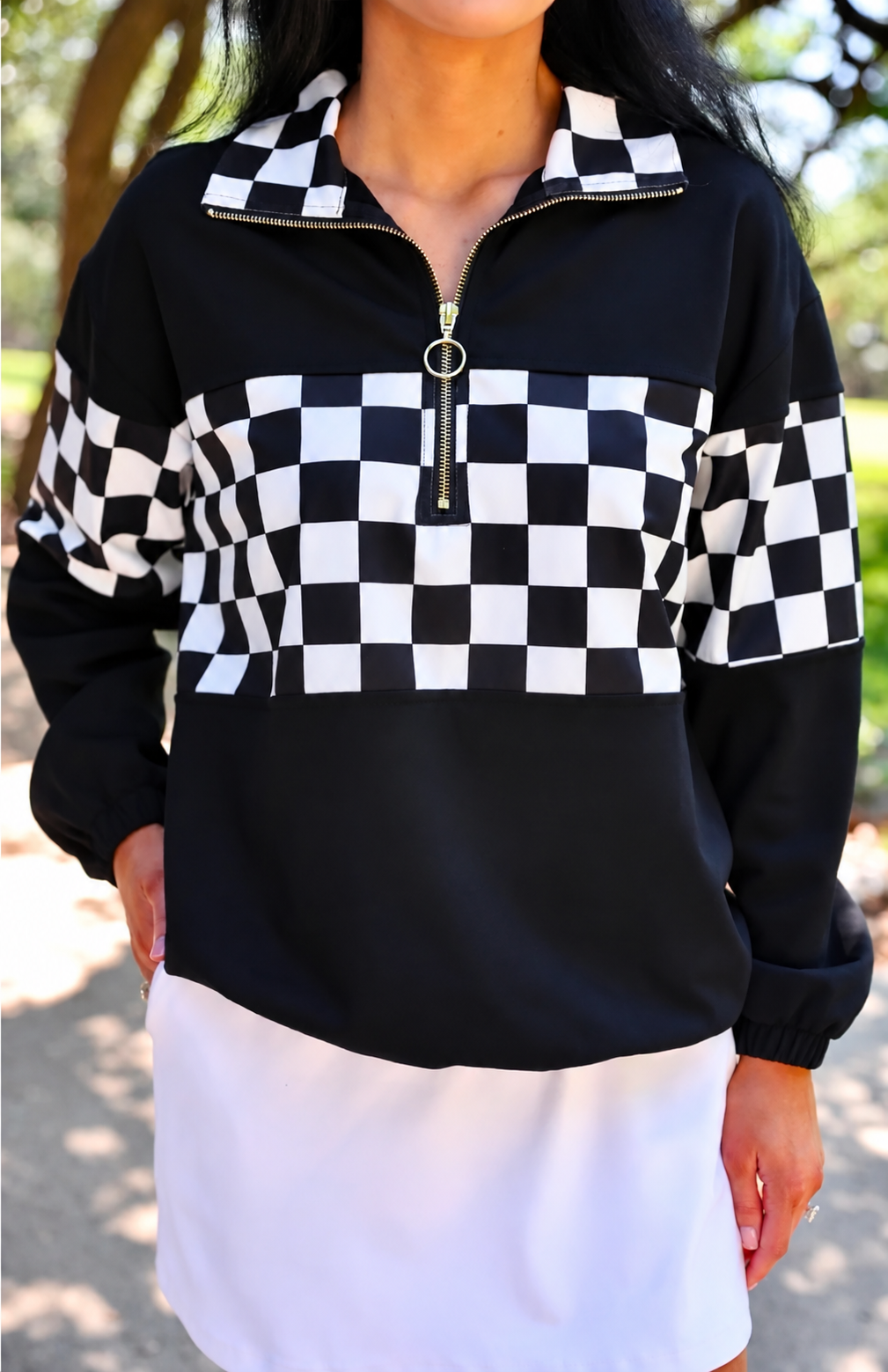End Zone Checkered Pullover