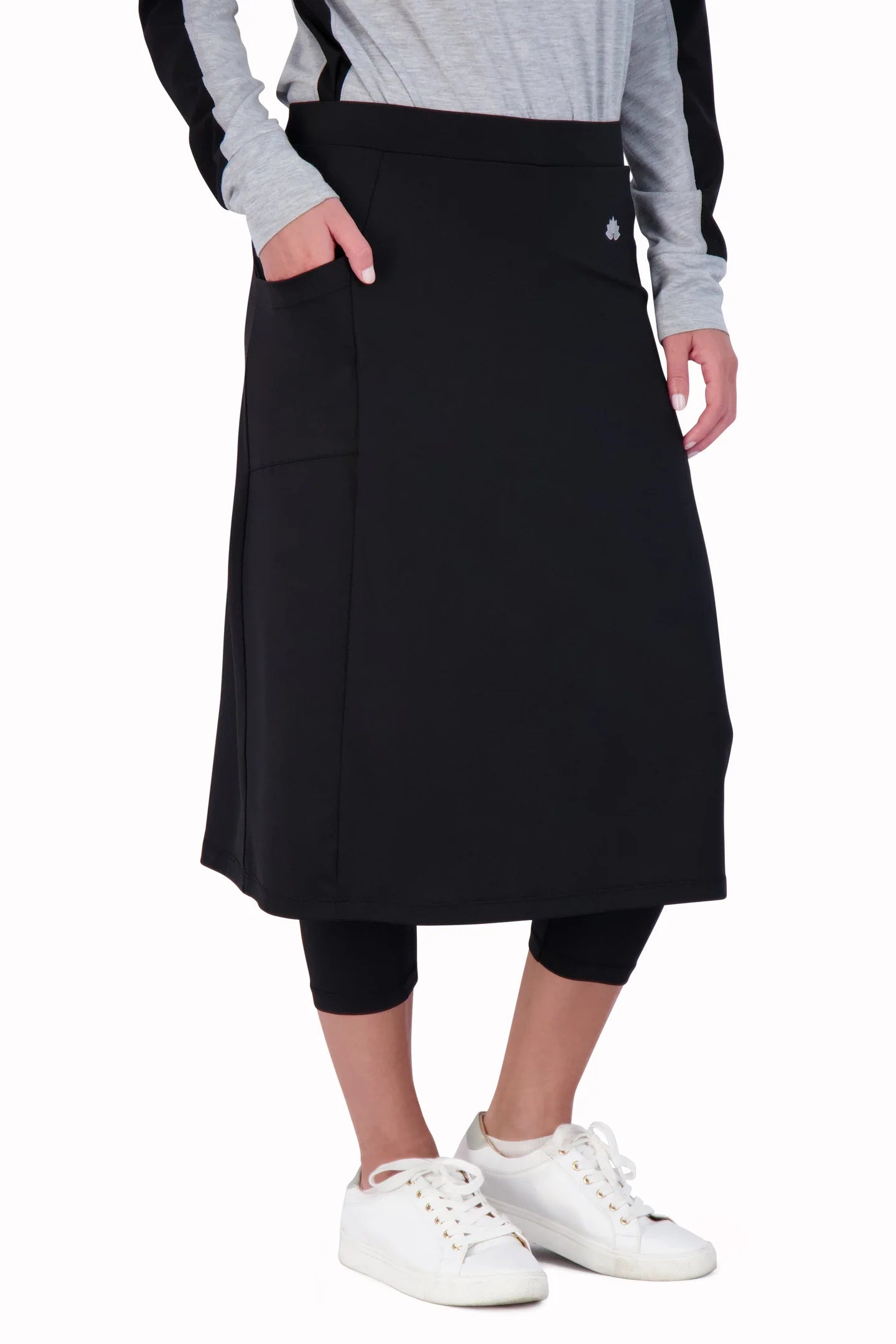 Fit Snoga: 24" Modest Swim & Sport Skirt with Attached 3/4 Leggings