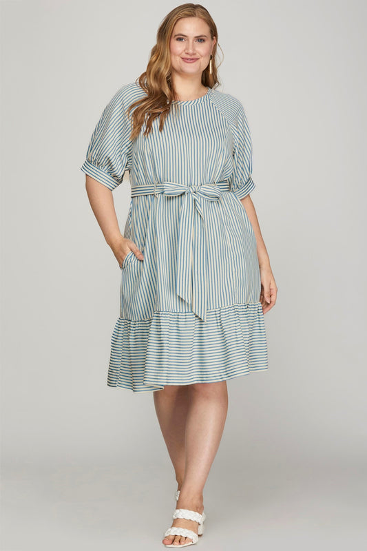 Striped Woven Dress
