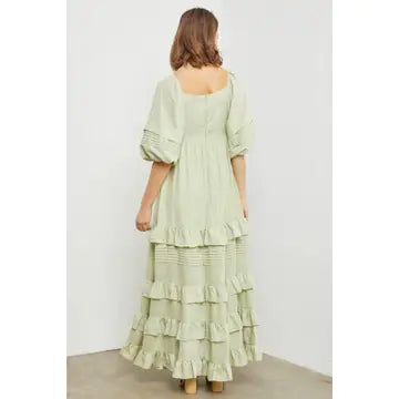 Maxi Dress with Pintucks
