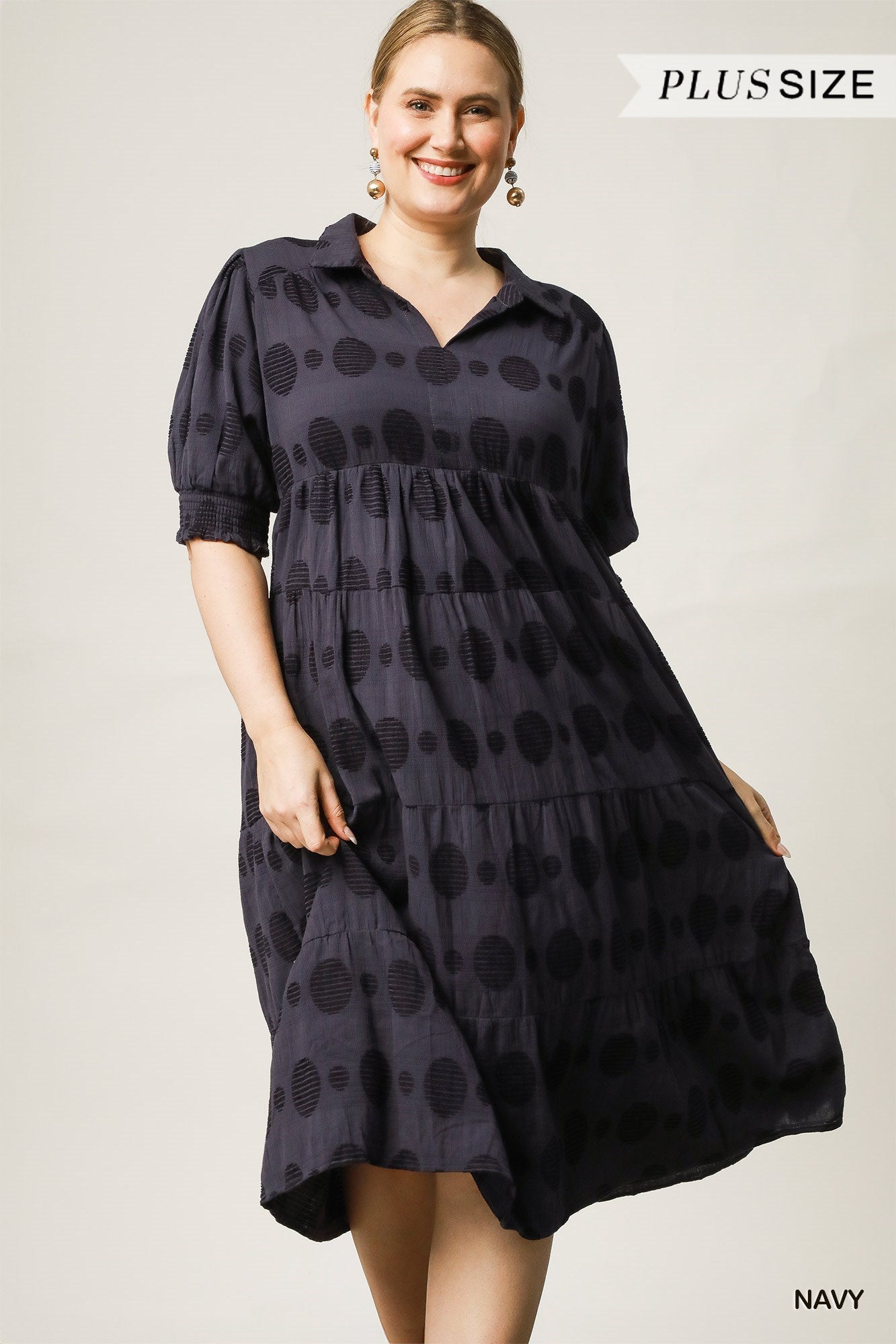Embroidered Swiss Dot Maxi Dress