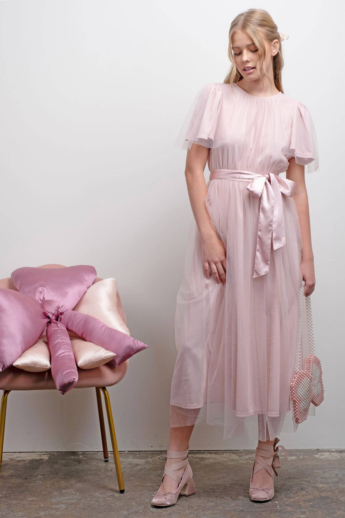 Pretty in Pink Midi Dress