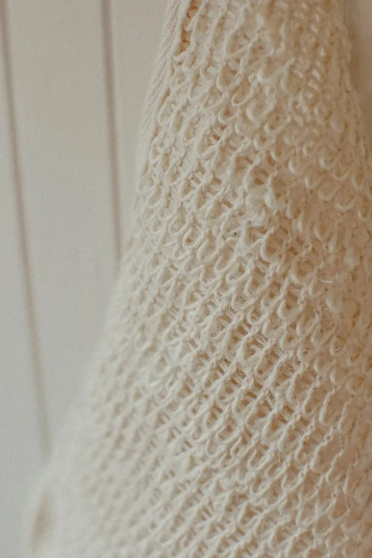 Natural Sisal Exfoliating Washcloth & Body Scrubber for Shower – Gentle Deep Skin Cleansing