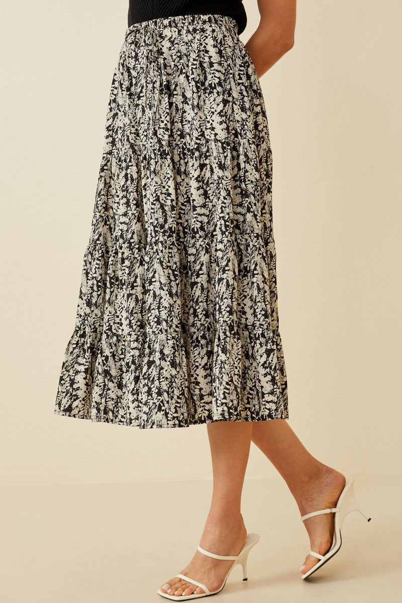 Botanical Print Skirt