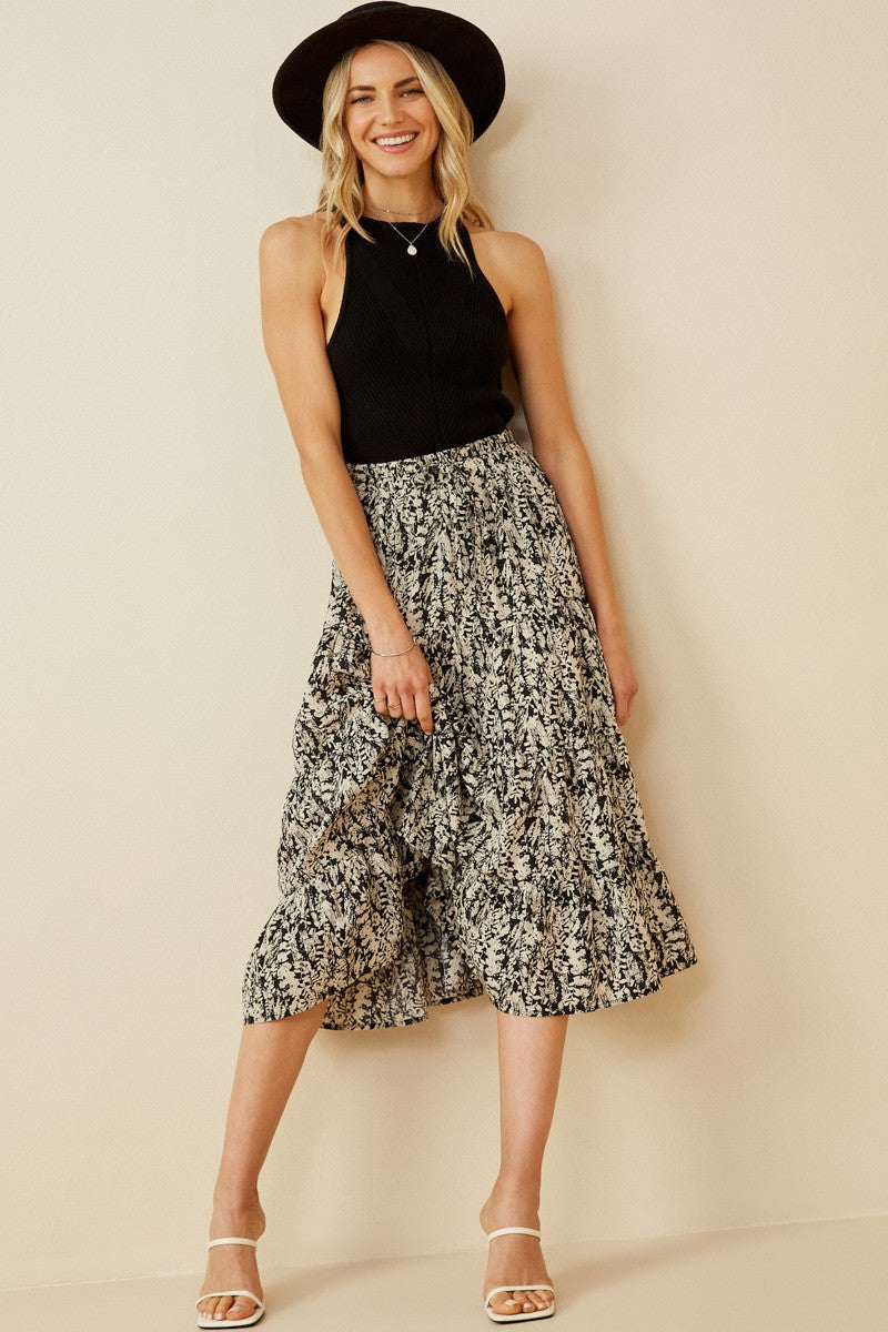 Botanical Print Skirt