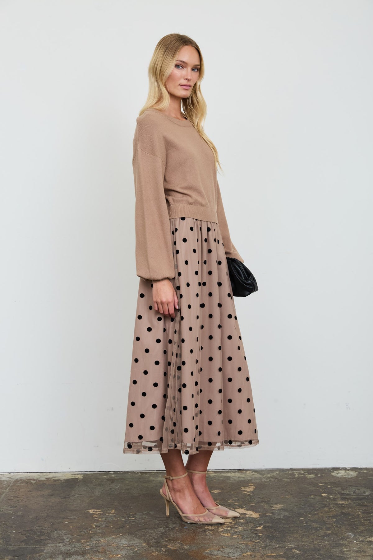 Polka Dot Midi Dress