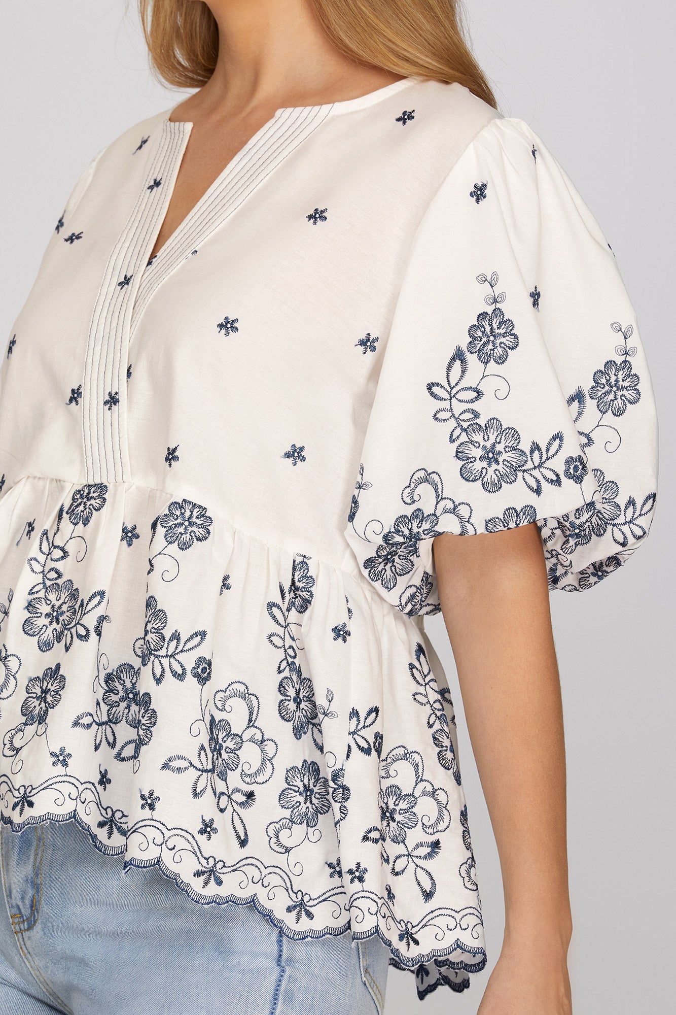 Floral Peplum Top
