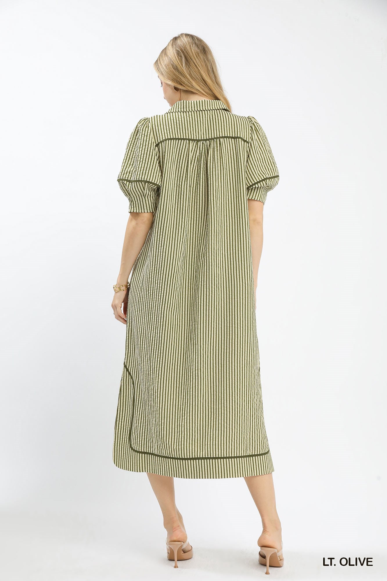 Simply Southern Olive Striped Dress