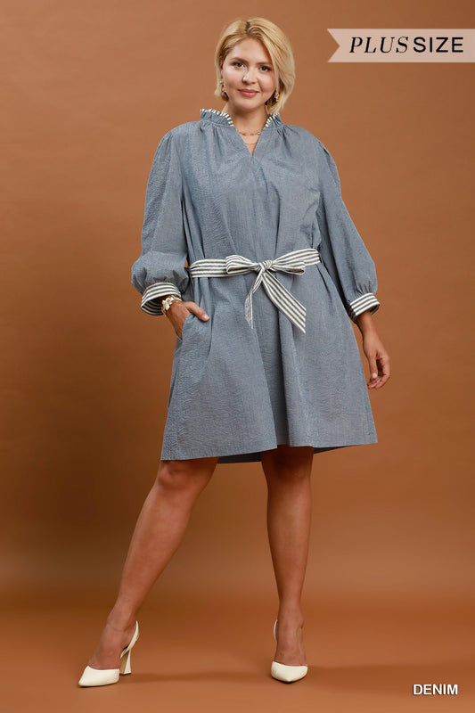 Carolina Chambray Dress (Curvy)
