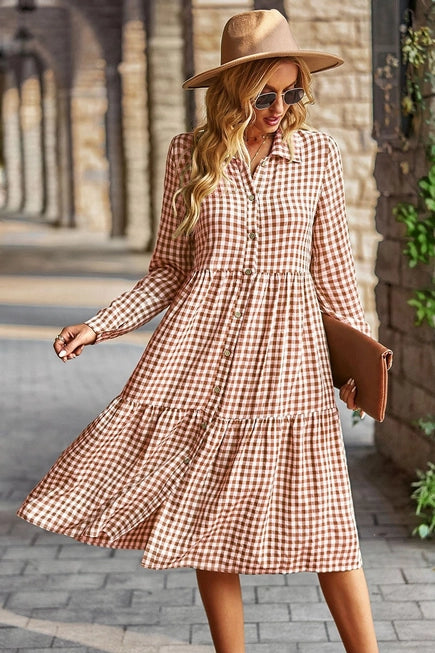 Gingham Tier Dress