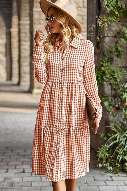 Gingham Tier Dress