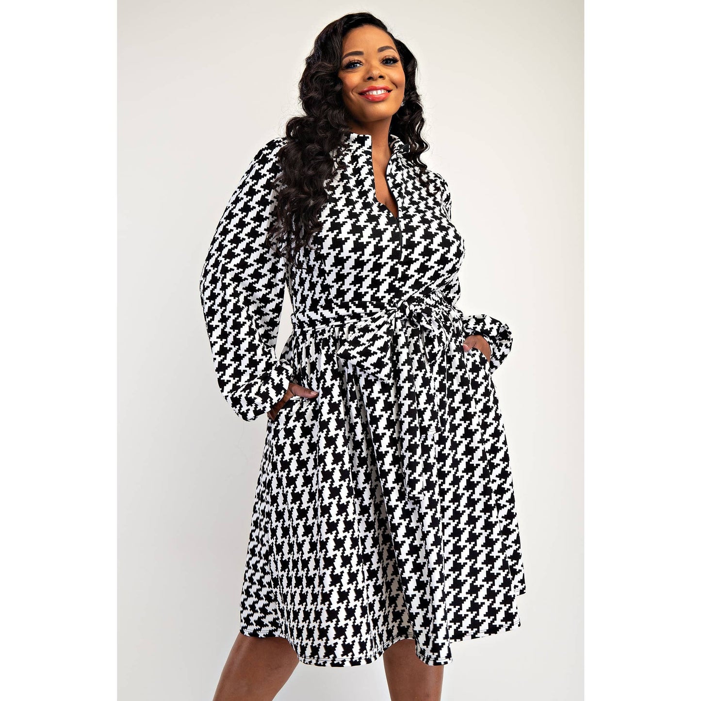 Flirt & Flatter in Houndstooth