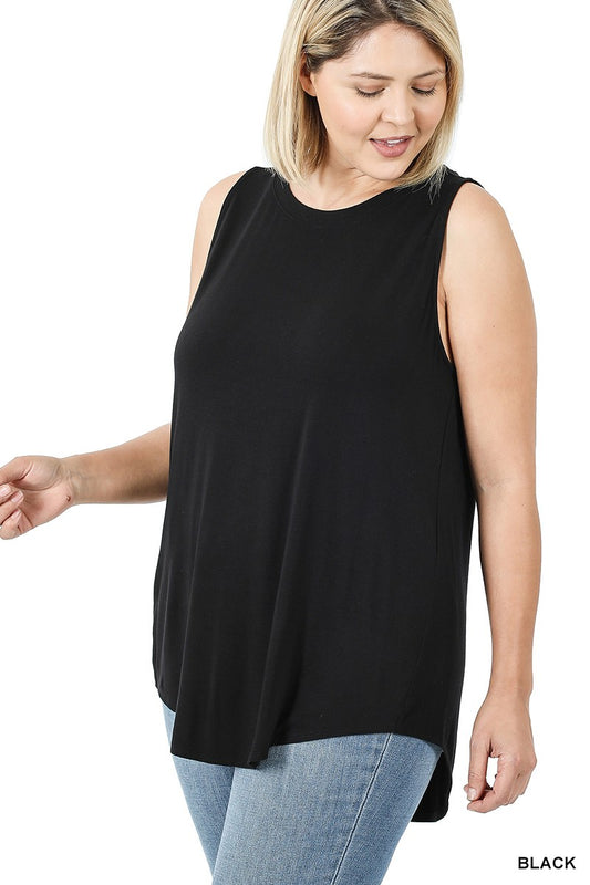 Sleeveless Layering Top Plus