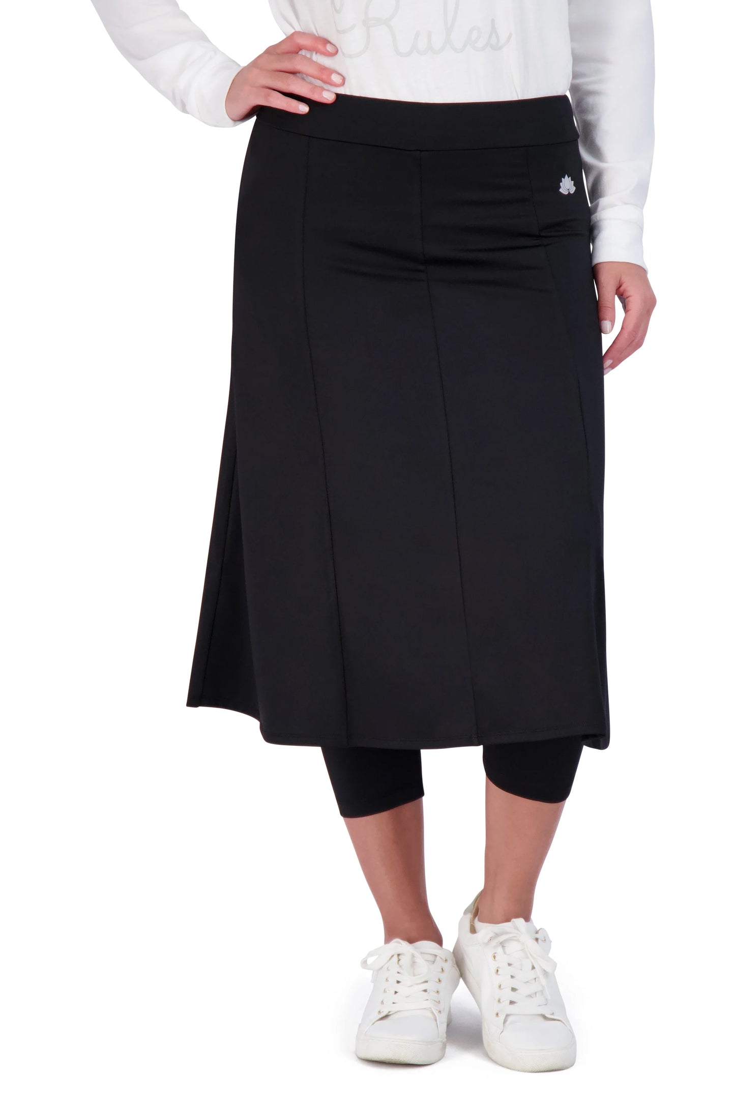Ballet Snoga 26" - Modest Athletic Skirt with Attached Leggings for Running & Workout