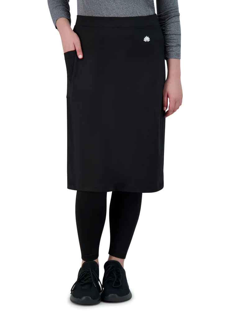 Modest Ankle-Length Skirted Leggings with Pocket | Sport & Swim