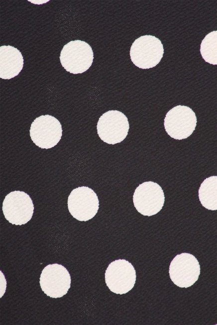 Textured Polka Dot High-Waist Pencil Skirt | Knee Length Bodycon