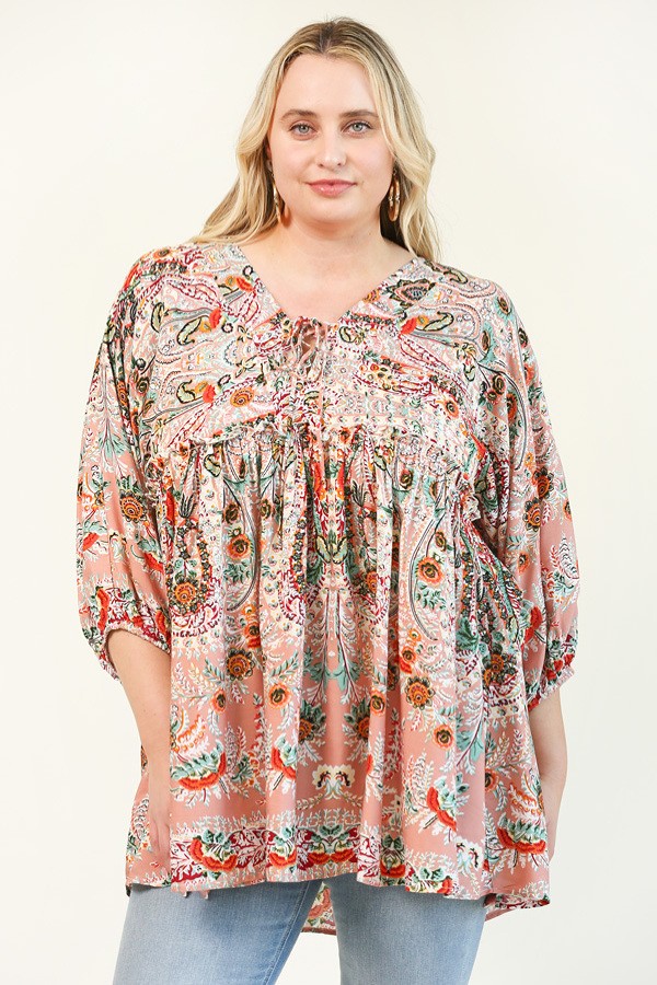 Amelia Paisley Top Plus