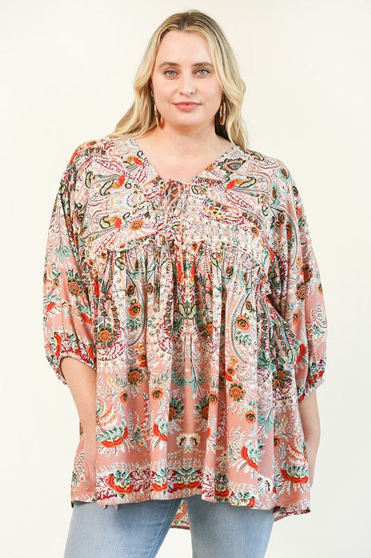 Amelia Paisley Top Plus