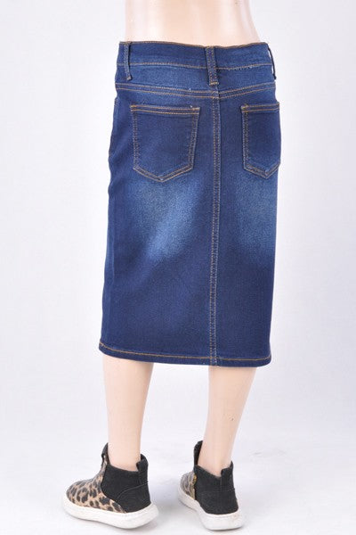 Girls Amelia Denim Skirt