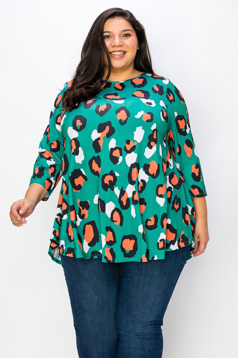 Morgan Leopard Tunic Plus