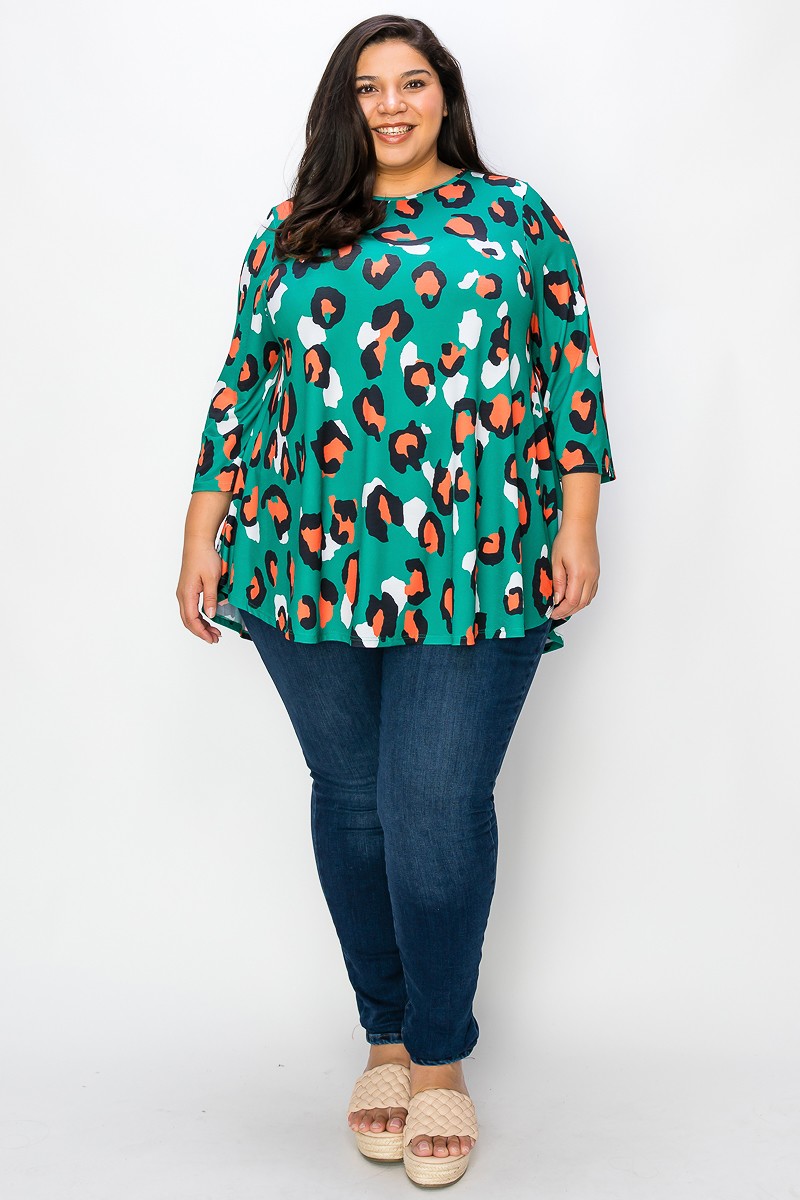 Morgan Leopard Tunic Plus