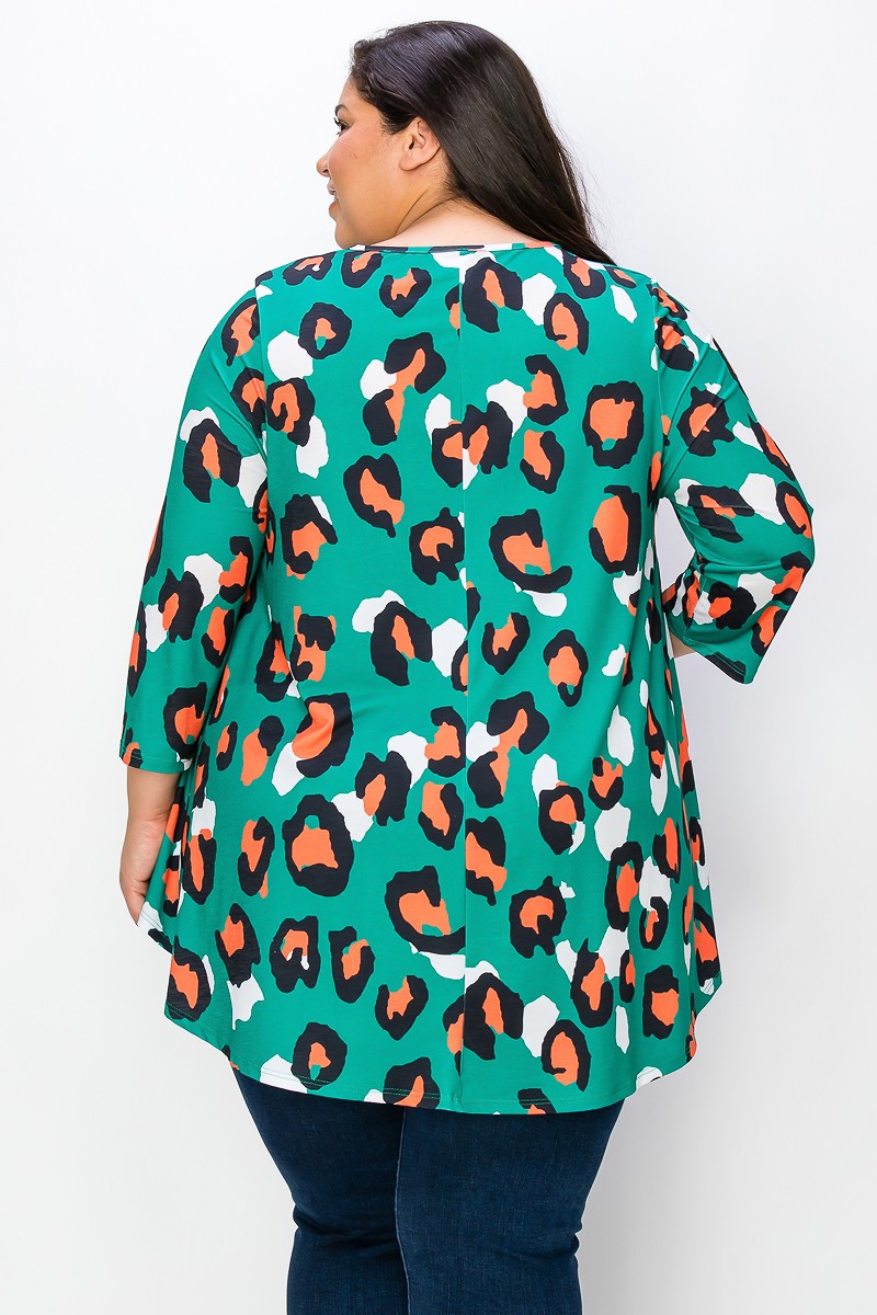 Morgan Leopard Tunic Plus