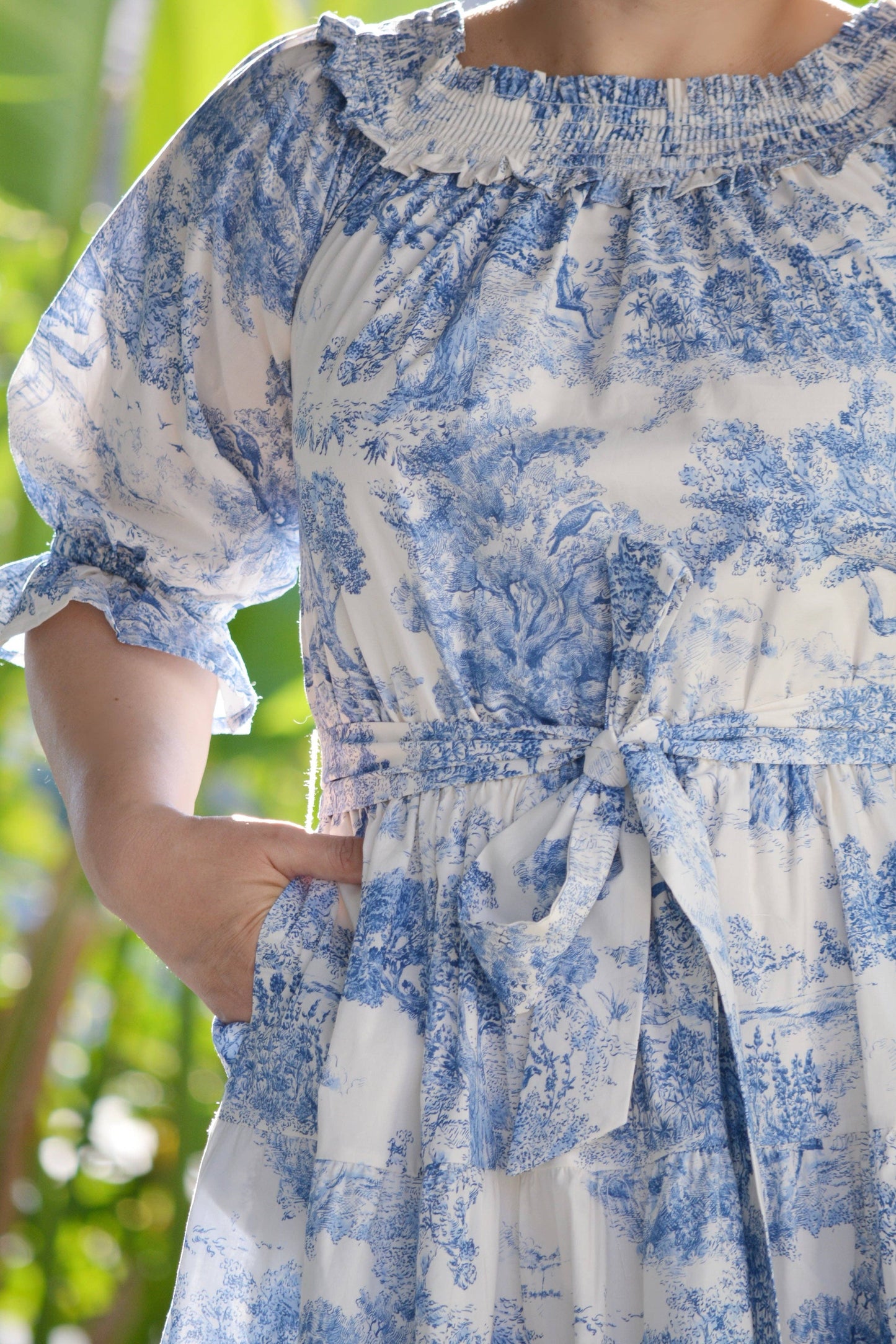Bleu Toile Dress