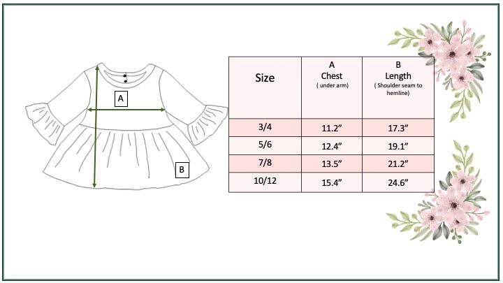 Girls Black Ruffle Long Sleeve Top
