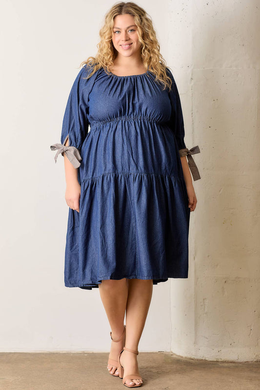 Denim Daydream Dress (Curvy)