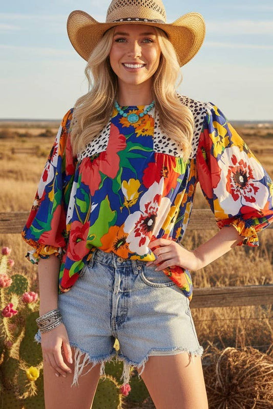 Mix Match Patterned Top