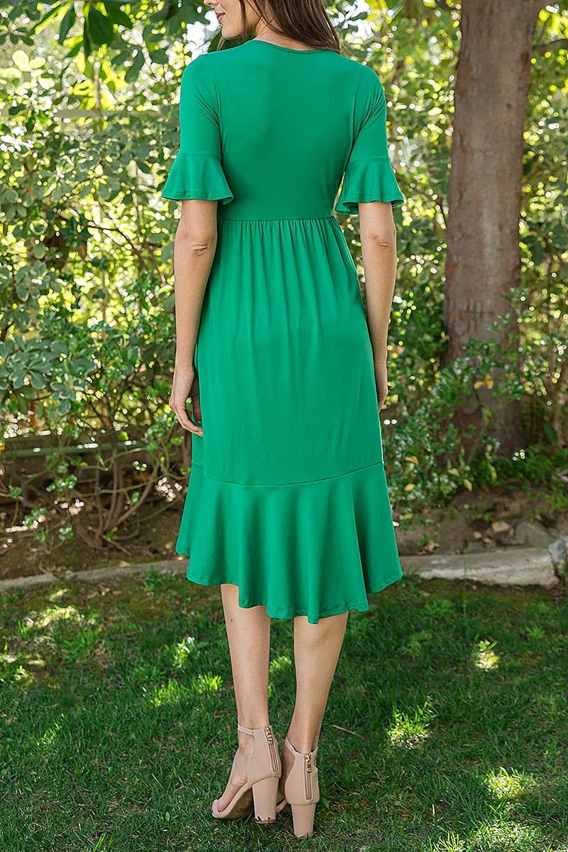 Adrianna Ruffle Dress