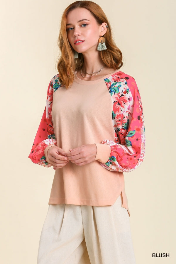 Harper Floral Sleeve Top