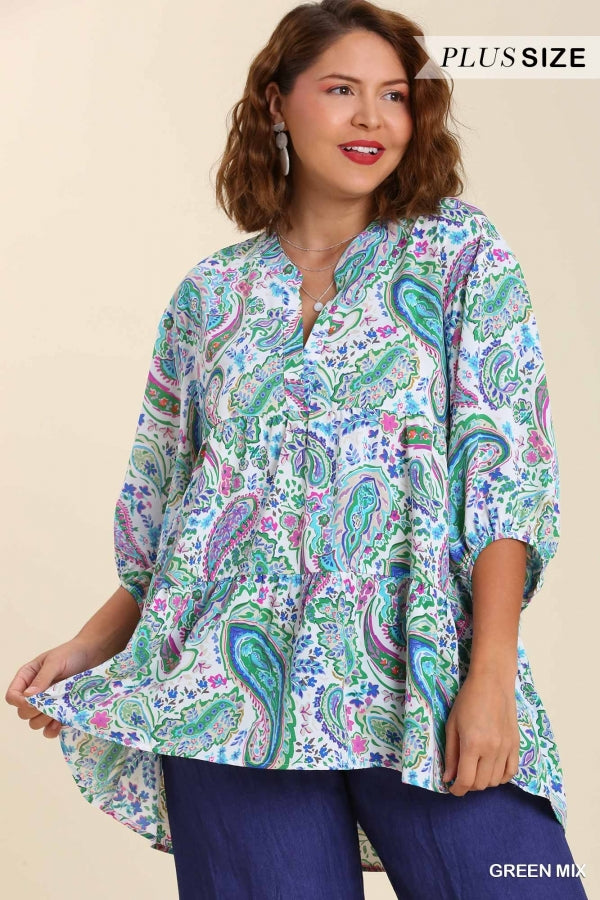 Mae Paisley Tunic Plus