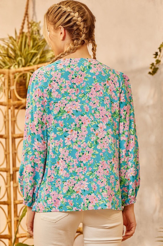 Emily Floral Top Plus