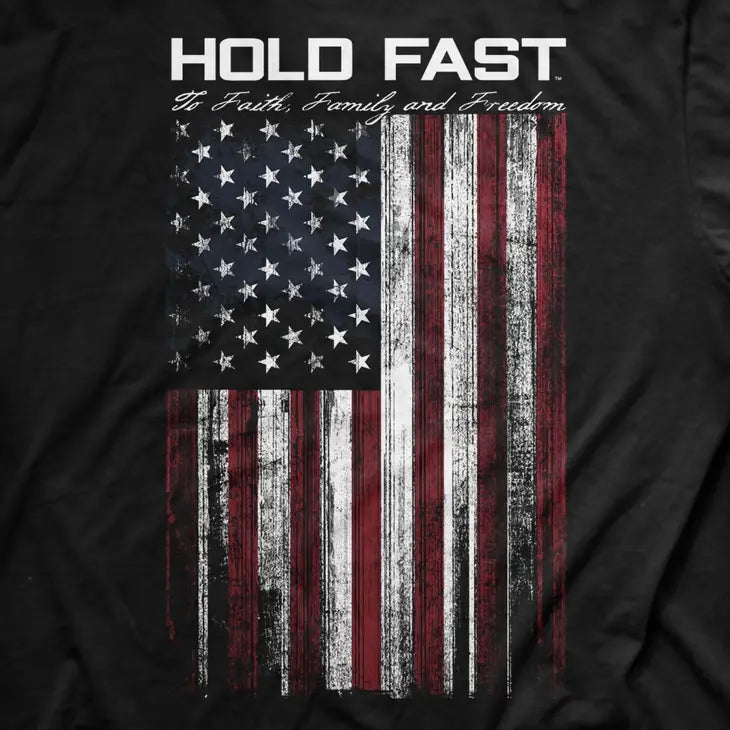 Mens Hold Fast Flag T-shirt