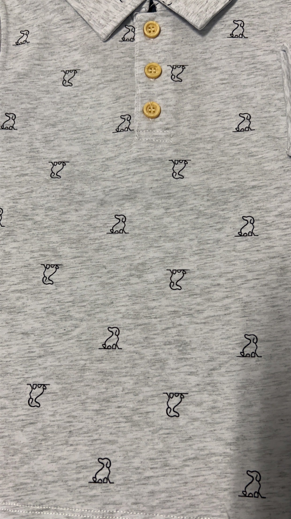 Dog Print Baby Boy Romper - 100% Organic Cotton Toddler One Piece Outfit
