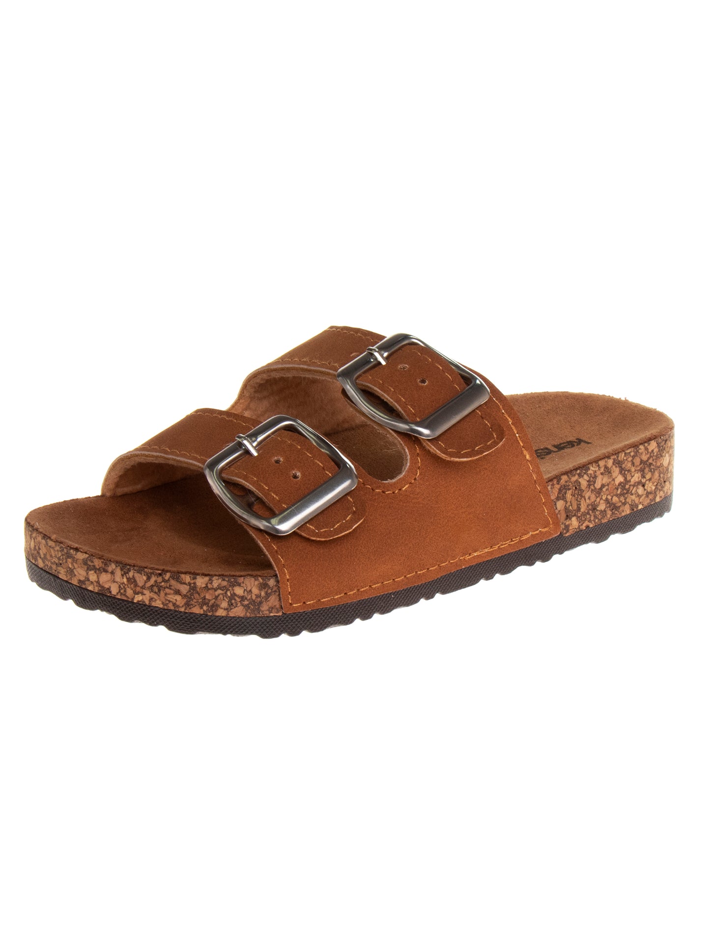 Girls Tan Double Strap Sandal