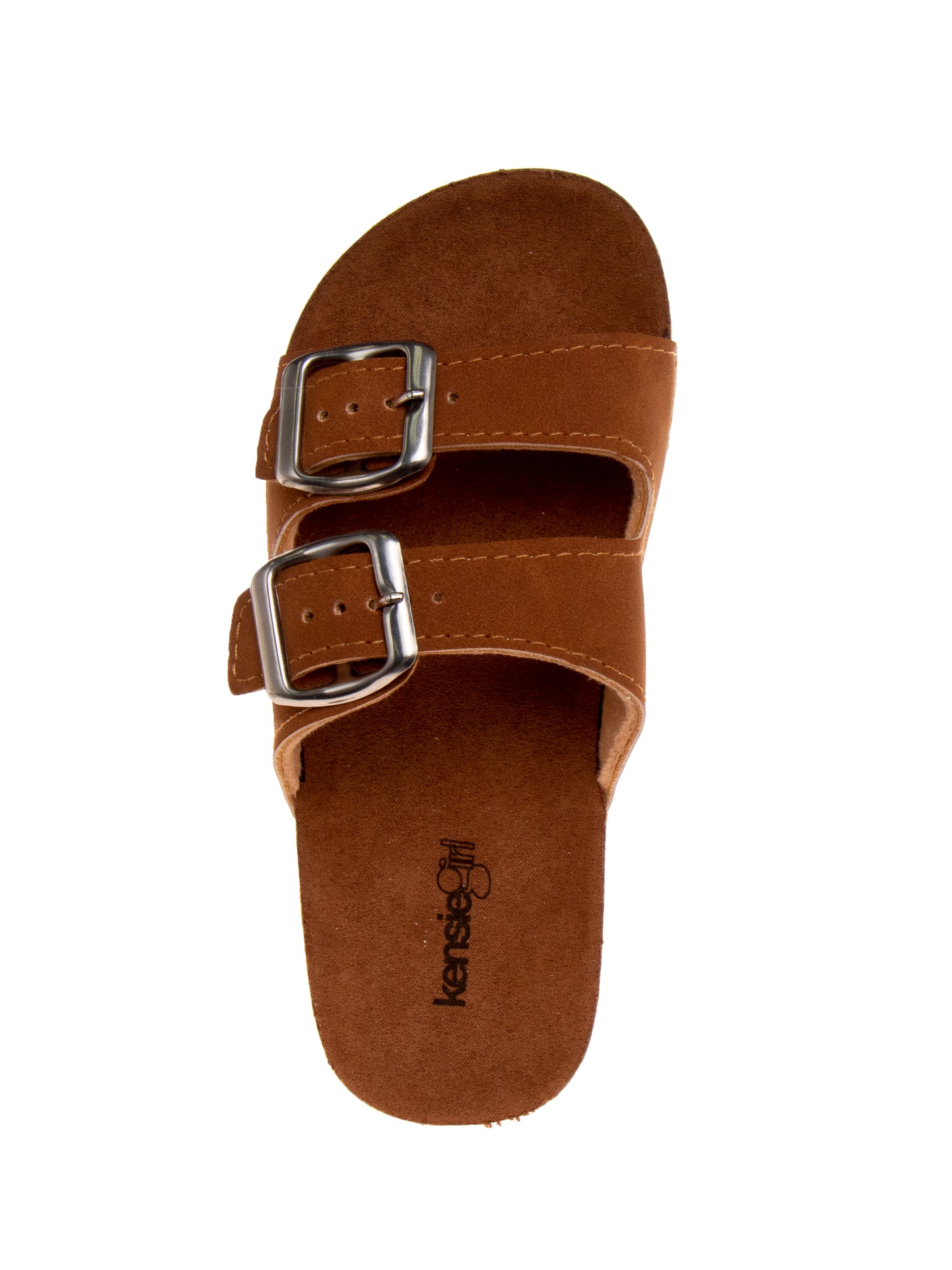 Girls Tan Double Strap Sandal