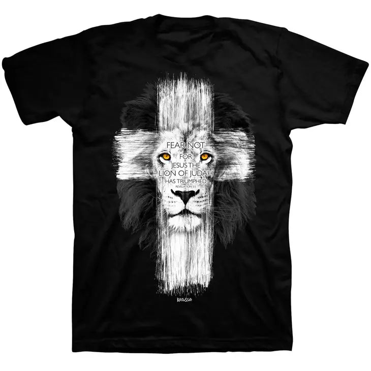 Mens Lion Cross Tee