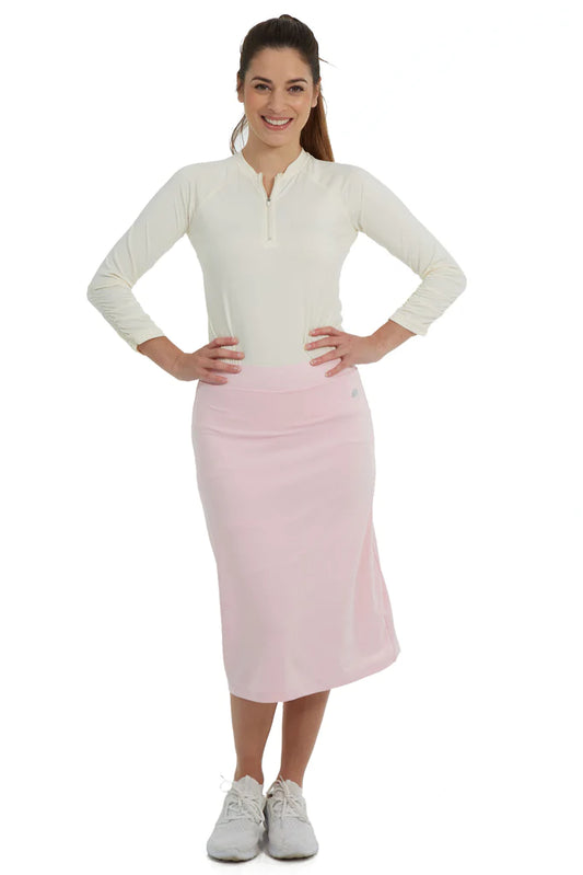 Quick-Dry 26" High-Waisted Sports Skirt with Shorts