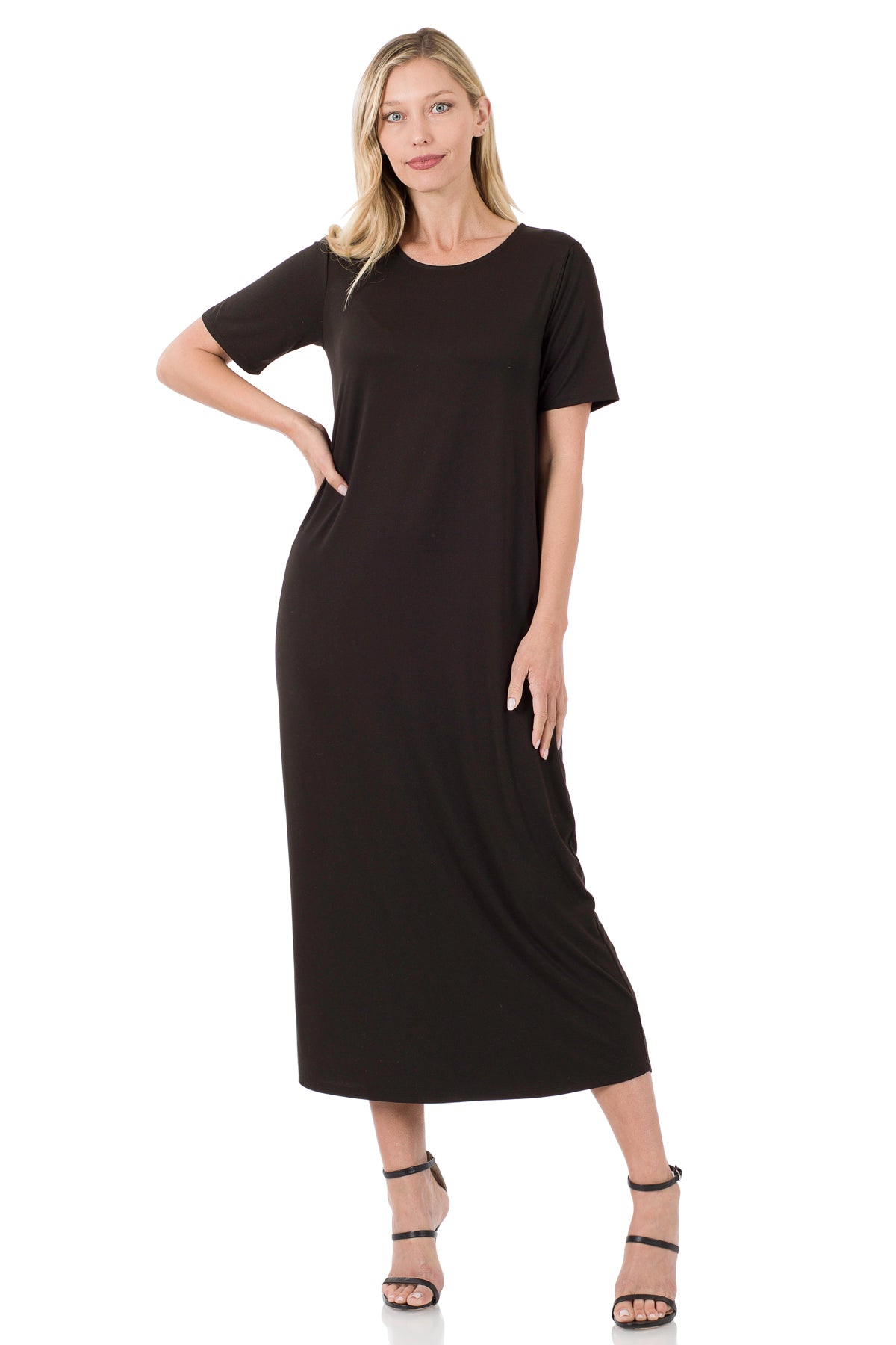 Round Neck Maxi Dress Plus