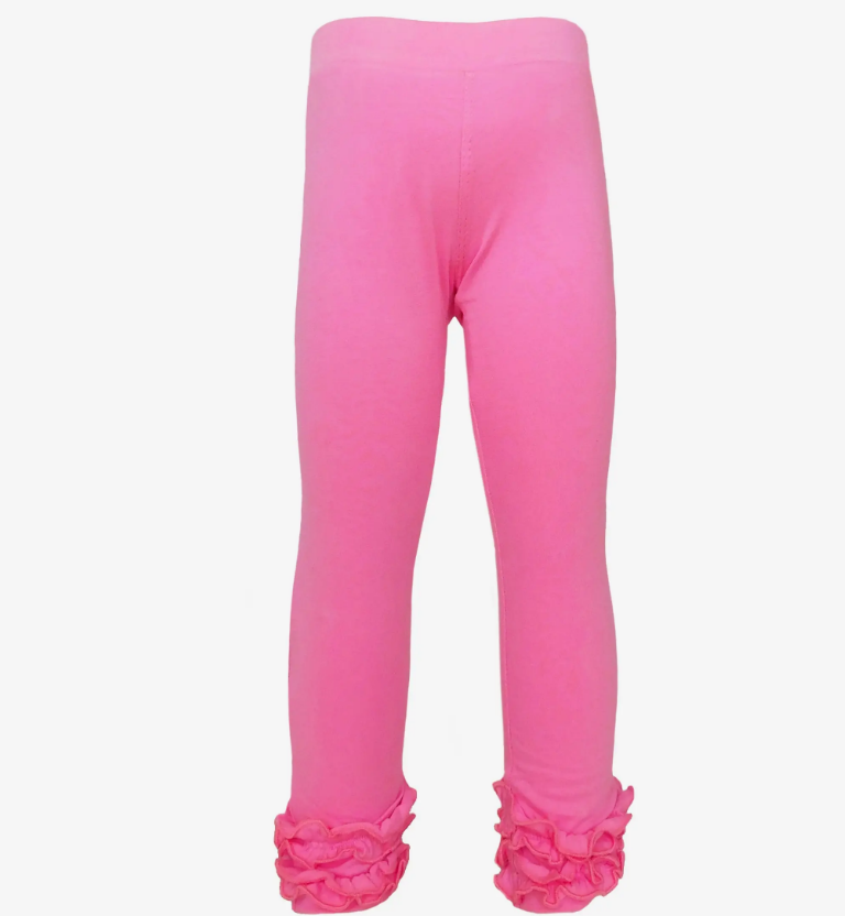 Soft Cotton Ruffle Leggings for Toddlers & Girls | Cute Butt Ruffles (2T-3T) & Ankle Detail