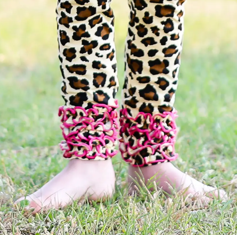 Soft Cotton Ruffle Leggings for Toddlers & Girls | Cute Butt Ruffles (2T-3T) & Ankle Detail