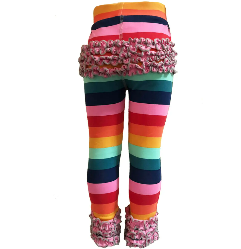Soft Cotton Ruffle Leggings for Toddlers & Girls | Cute Butt Ruffles (2T-3T) & Ankle Detail