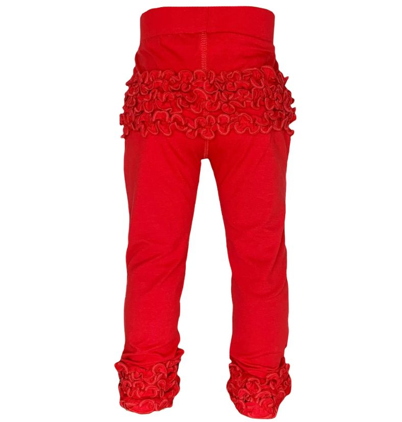 Soft Cotton Ruffle Leggings for Toddlers & Girls | Cute Butt Ruffles (2T-3T) & Ankle Detail