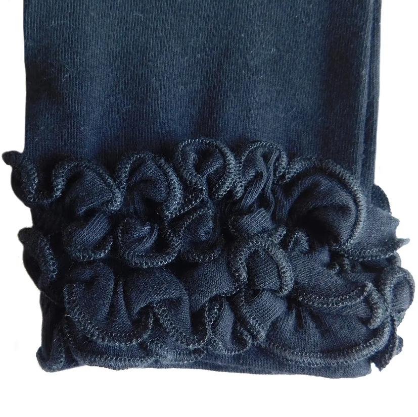 Soft Cotton Ruffle Leggings for Toddlers & Girls | Cute Butt Ruffles (2T-3T) & Ankle Detail